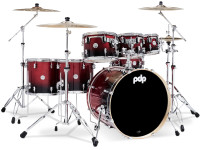 <b>Bateria Acústica Preta Vermelha PDP CONCEPT Maple CM7 RED to BLACK Kit Bateria 7 peças Bombo 22 PDCM22A7RB</b> <b>Bateria Acústica Preta Vermelha PDP CONCEPT Maple CM7 RED to BLACK Kit Bateria 7 peças Bombo 22 PDCM22A7RB</b>